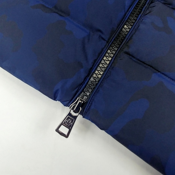 JARED LANG Aspen Blue Camo Down fill Puffer Vest - Picture 5 of 8
